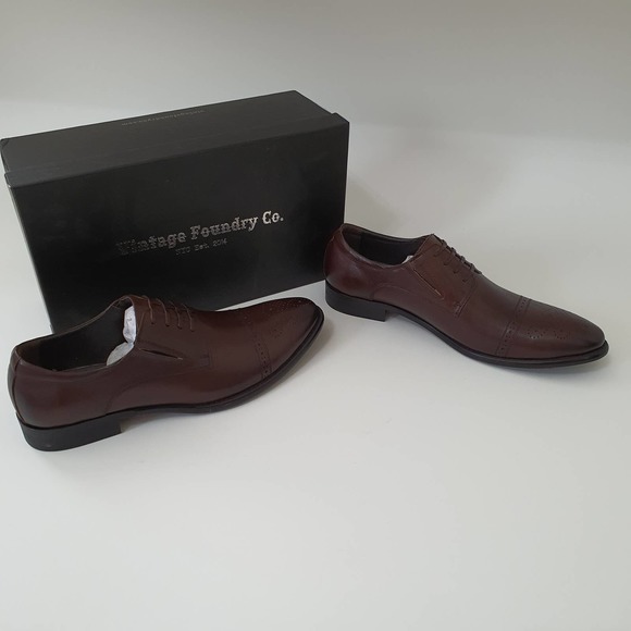 Vintage Foundry Co. Brown Captoe Oxford Lace Shoes main image 7
